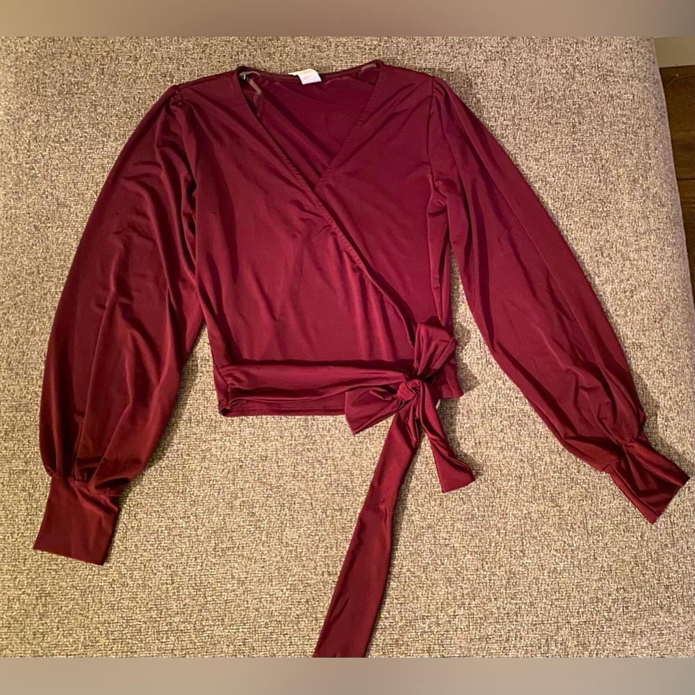 Balloon Sleeves Crop Top